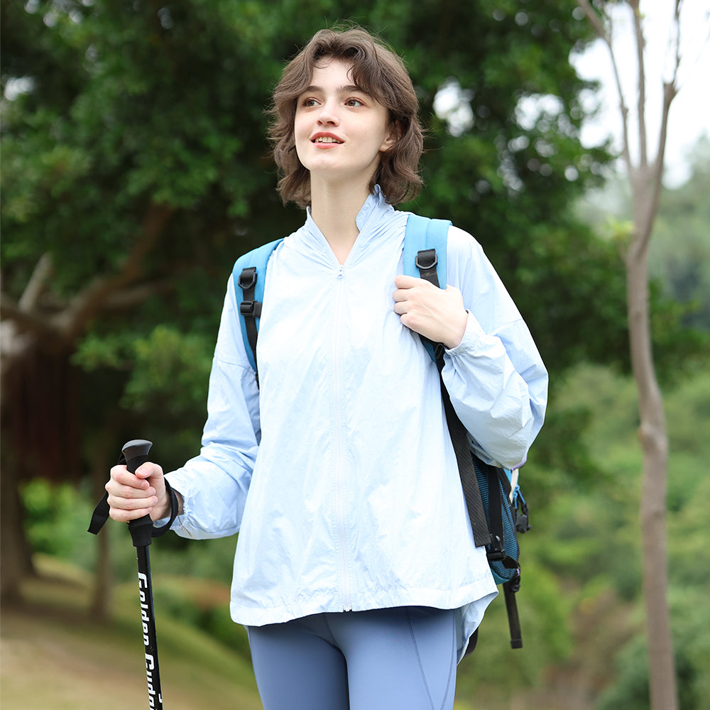 Women's Sun Protection Hoodie Long Sleeve Outdoor Jacket UPF 50+