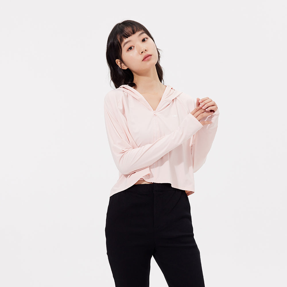 US Stock Women's Classic Sun Protection Hoodie UPF 50+ Cooling Jacket Outdoor Tops