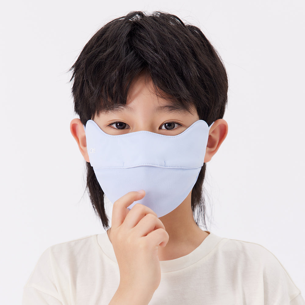Breathable Kid's Sunscreen Mask UPF 50+ Washable Reusable Anti-UV Face Covering