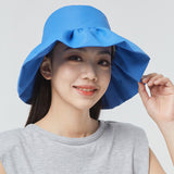 Women's Wide Brim Sun Hat UV Protection UPF 50+ Fishing Cap