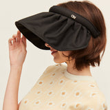 US Stock Foldable Wide Brim Sun Visor Hat UV Protection UPF 50+ Cap Headband