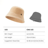 OHSUNNY Classic Wool Bucket Hats Warm Artist Fisherman Cap