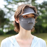 Sun Protection Full Face Mask with Cap Brim UPF 50+ Riding Cover