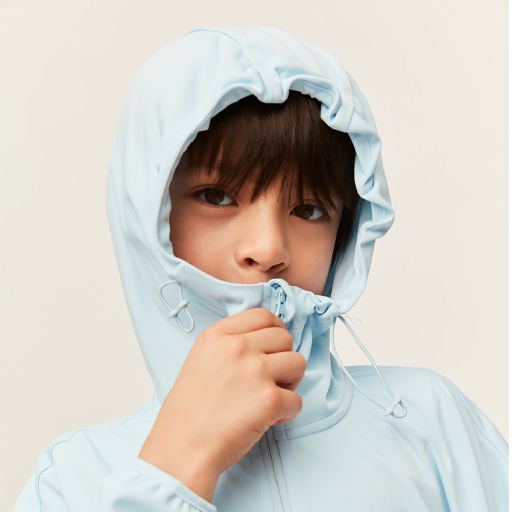 Kid's Sun Protection Jackets with Pockets UPF 50+ Hoodie for Aged 4-10 Boys Girls