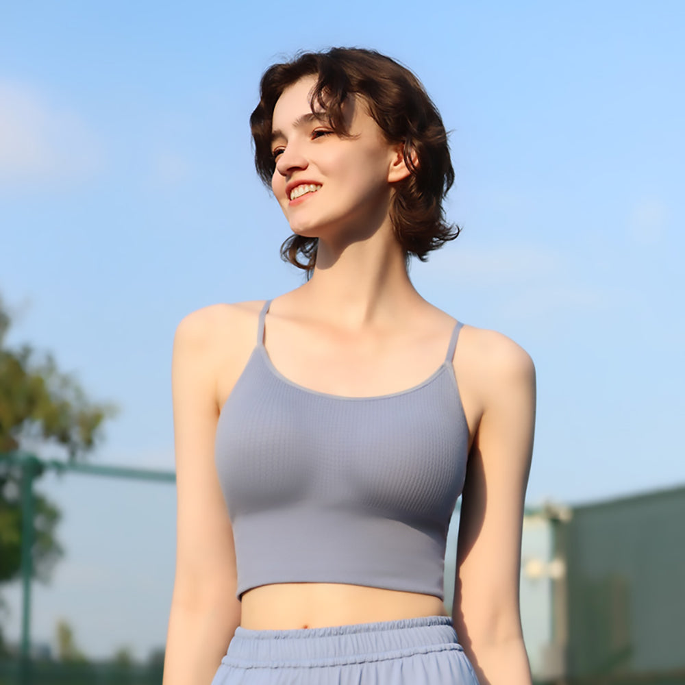 Women's Crop Top Seamless Underwear Tank Sports Camisole UPF 50+