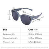 Polarized Sunglasses Unisex Fit Over Glasses UV400 Lightweight Sunglasses for Women Men