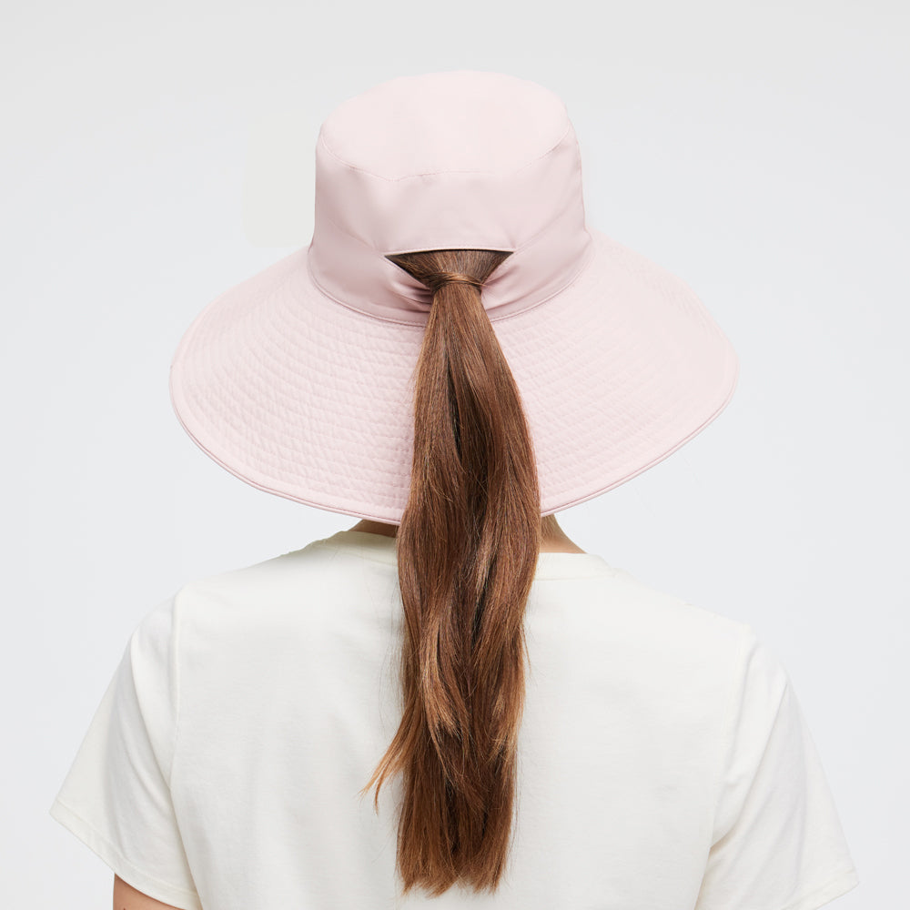 Women's Reversible Bucket Hat with Belt Wide Brim Waterproof Sun Cap UPF50+