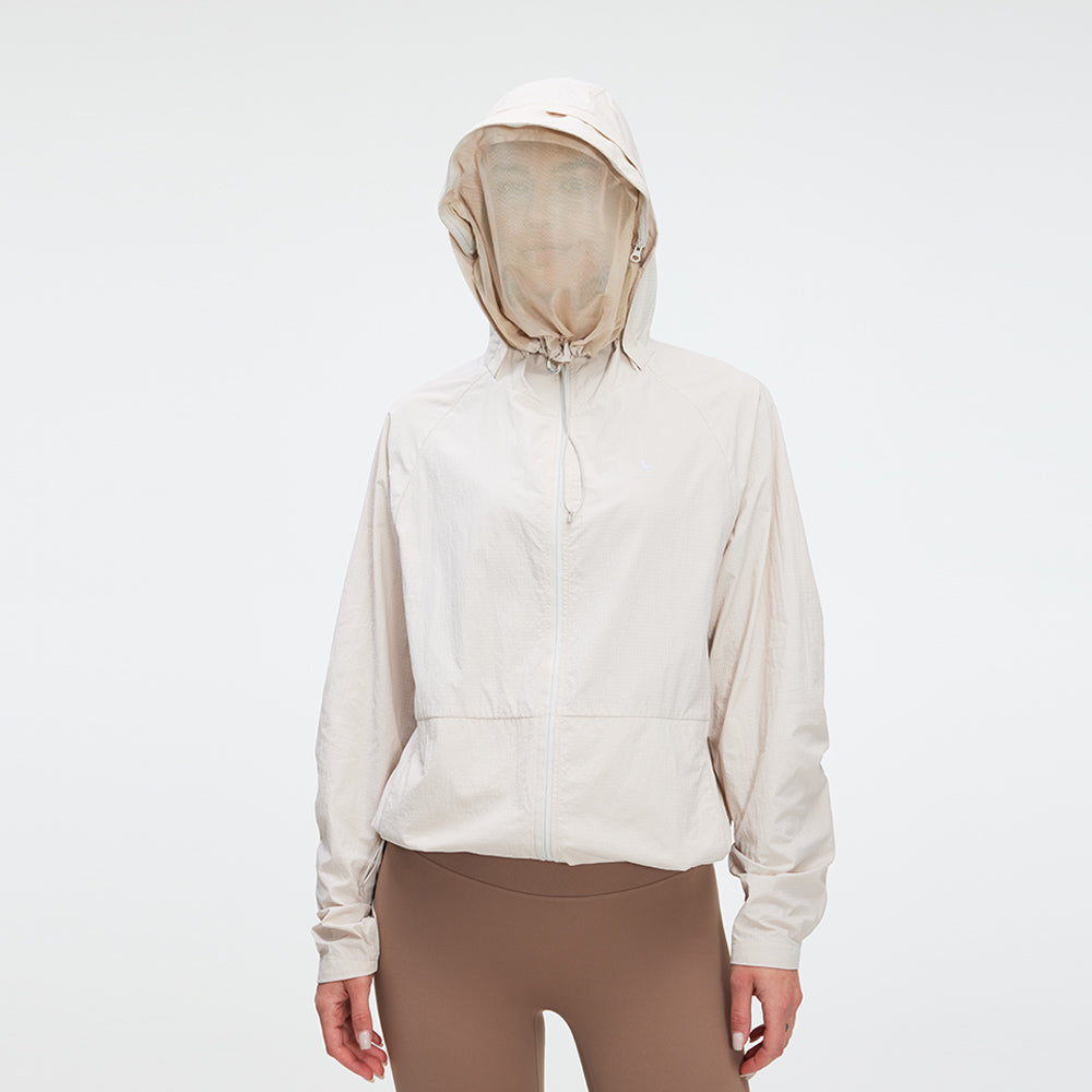 Unisex Sun Protection Hooded Jackets UPF50+ with Mosquito Mesh Face Cover