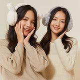 Ear Muffs Faux Fleece Warm Earmuffs Plush Warmers Ear Covers Foldable Headband