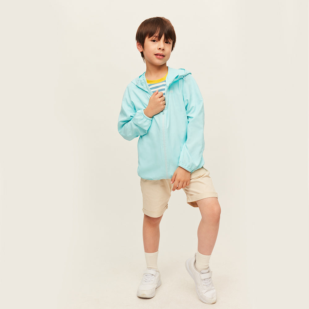 Kid's Sun Protection Jackets with Pockets UPF 50+ Hoodie for Aged 4-10 Boys Girls