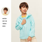 Kid's Sun Protection Jackets with Pockets UPF 50+ Hoodie for Aged 4-10 Boys Girls