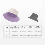 Women's Dual-Sided Bucket Hat UPF 50+ Packable Travel Sun Hat