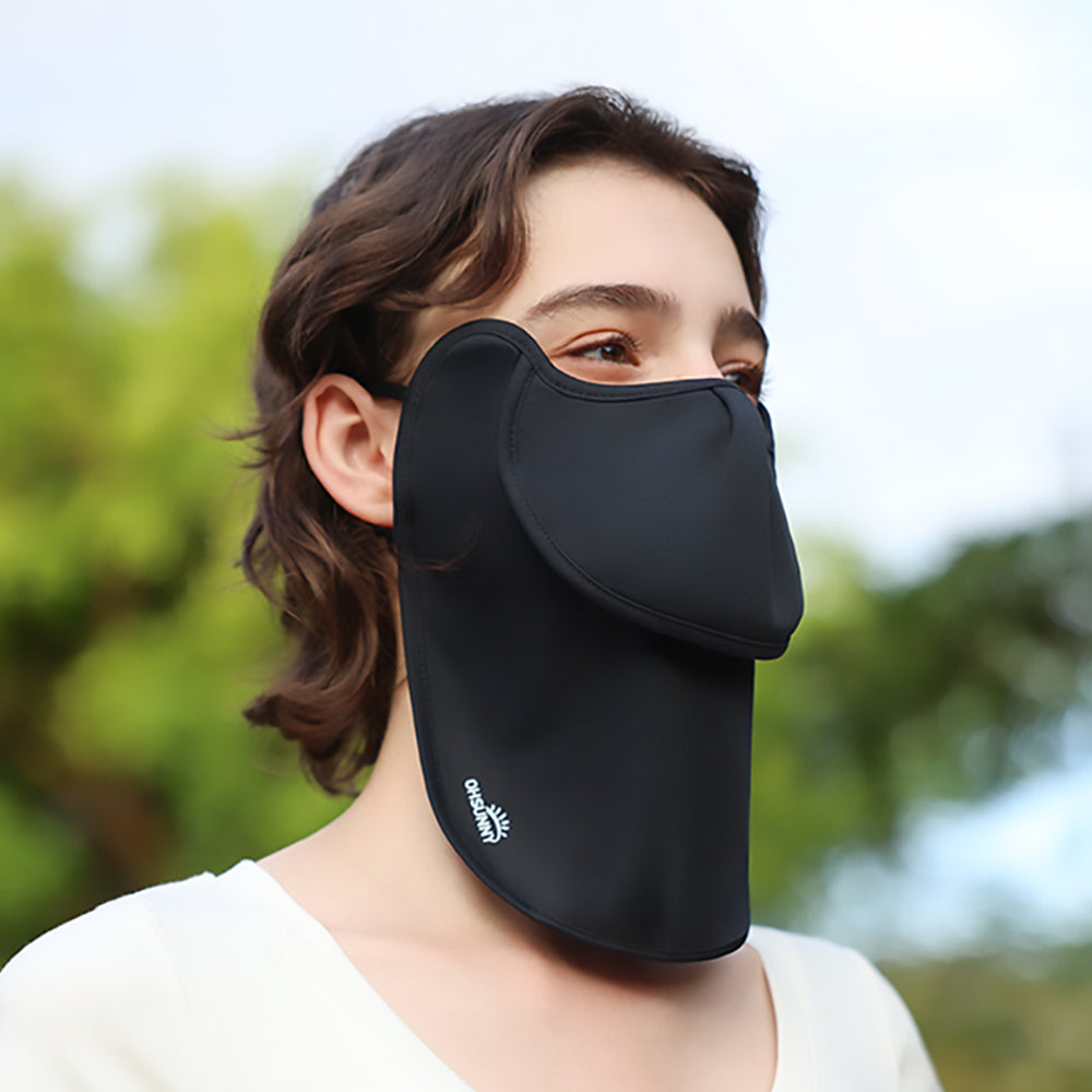 US Stock Women's Sun Protection Face Mask Mouth-Opened Cover UPF50+