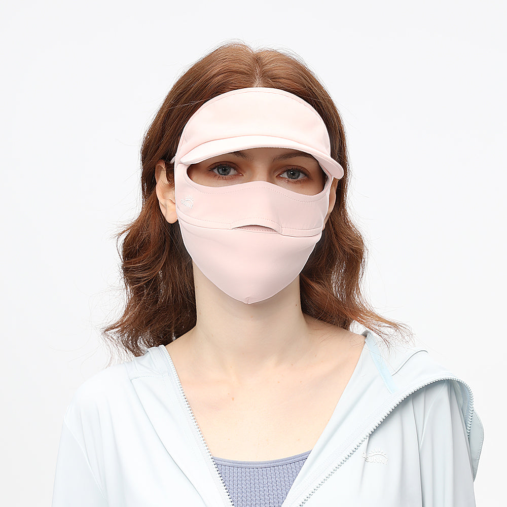 Sun Protection Full Face Mask with Cap Brim UPF 50+ Riding Cover