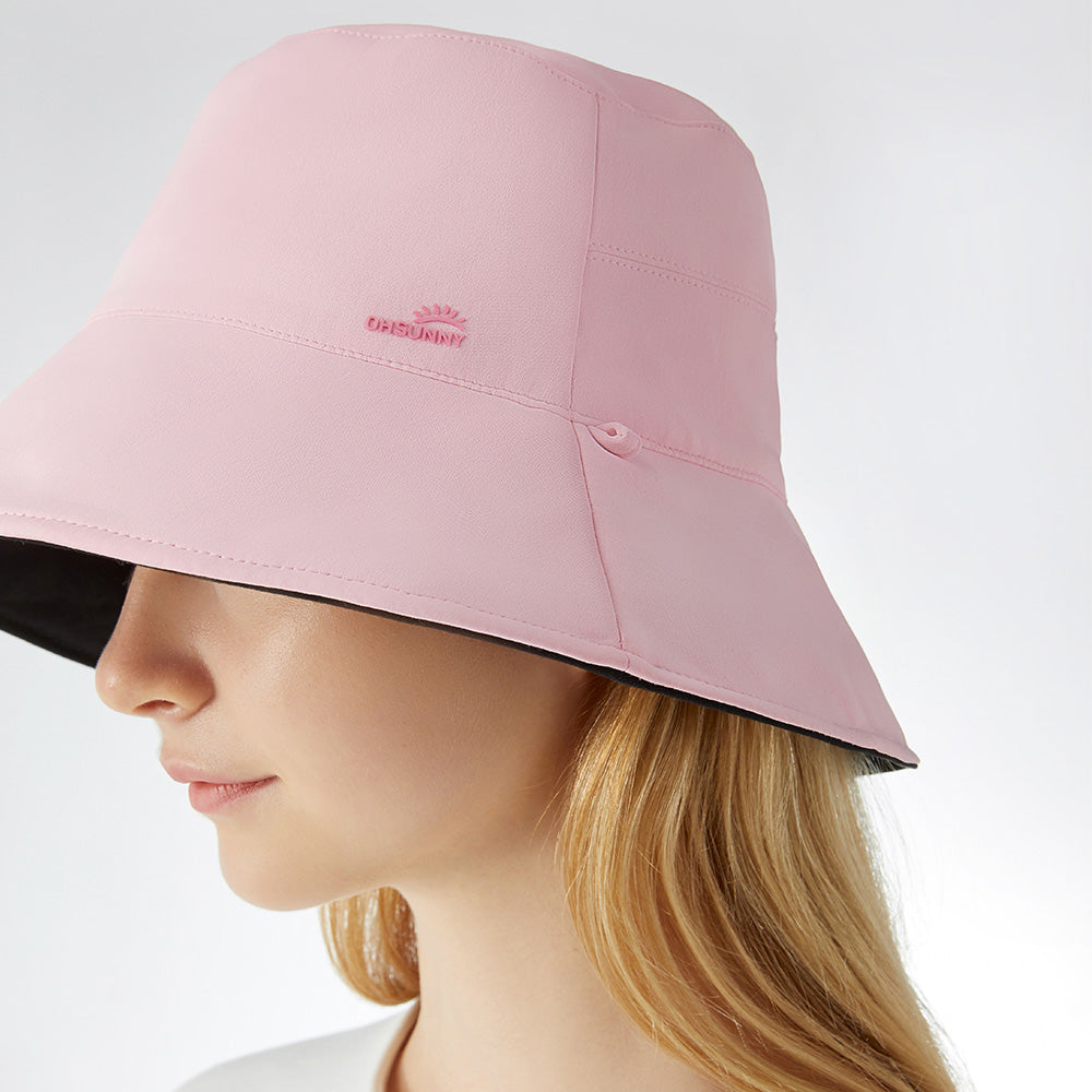 Women's Dual-Sided Bucket Hat UPF 50+ Packable Travel Sun Hat