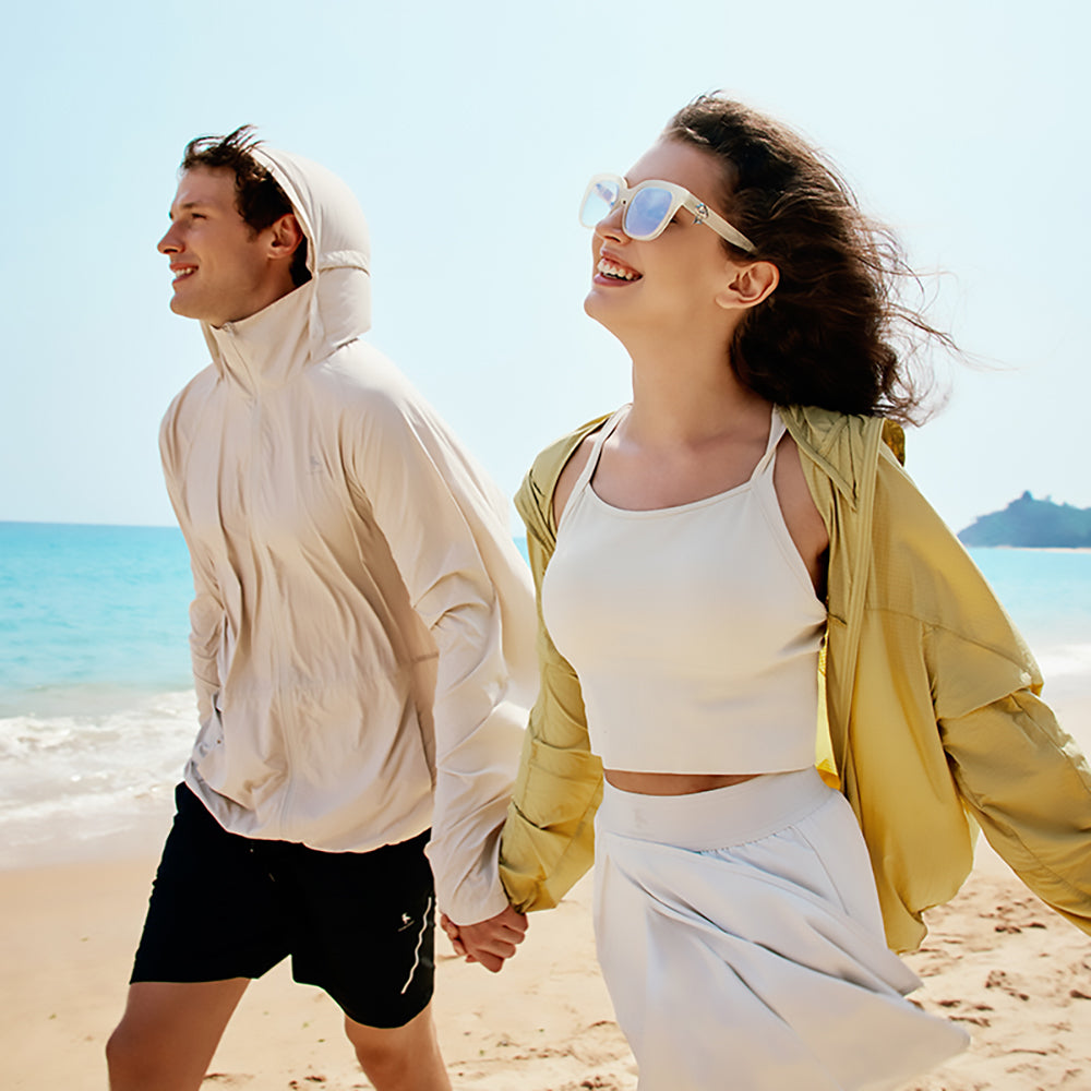 Unisex Sun Protection Hooded Jackets UPF50+ with Mosquito Mesh Face Cover