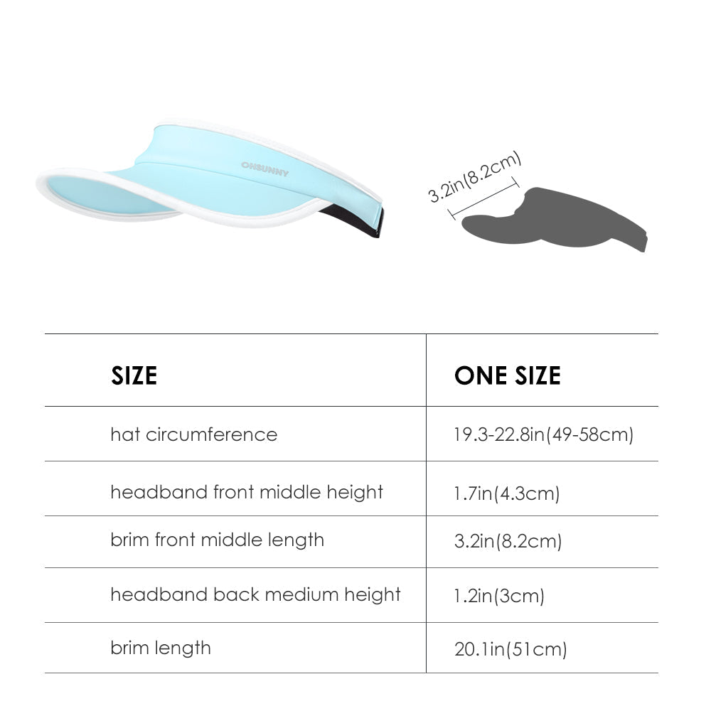 US Stock Kid’s Visor Hat UPF 50+ Wide Brim Sun Protection Caps