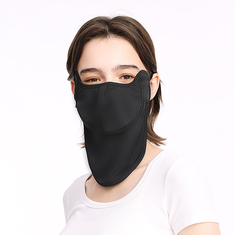 US Stock Women's Sun Protection Face Mask Mouth-Opened Cover UPF50+