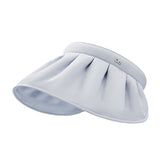 US Stock Foldable Wide Brim Sun Visor Hat UV Protection UPF 50+ Cap Headband