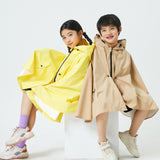 Kid's Raincoat Poncho Toddler Rain Jacket Waterproof Hoodie