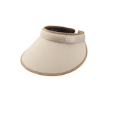 Women's Wide Brim Sun Visor Hat Empty Top Sun Cap UPF50+