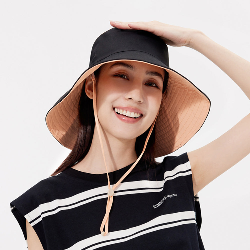 Women's Reversible Bucket Hat Wide Brim Sun Cap UPF50+ Waterproof