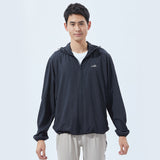 US Stock Men's Standard Hoodie Ultra Light Long Sleeve Sun Protective Coat UPF 50+