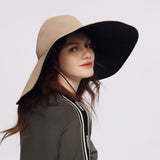 Women's Reversible Bucket Hat Wide Brim Sun Protection Cap UPF 50+