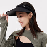 Women's Wide Brim Sun Visor Hat Empty Top Sun Cap UPF50+