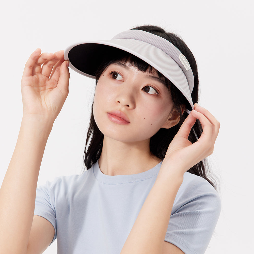 Women's Wide Brim Sun Visor Hat Empty Top Sun Cap UPF50+