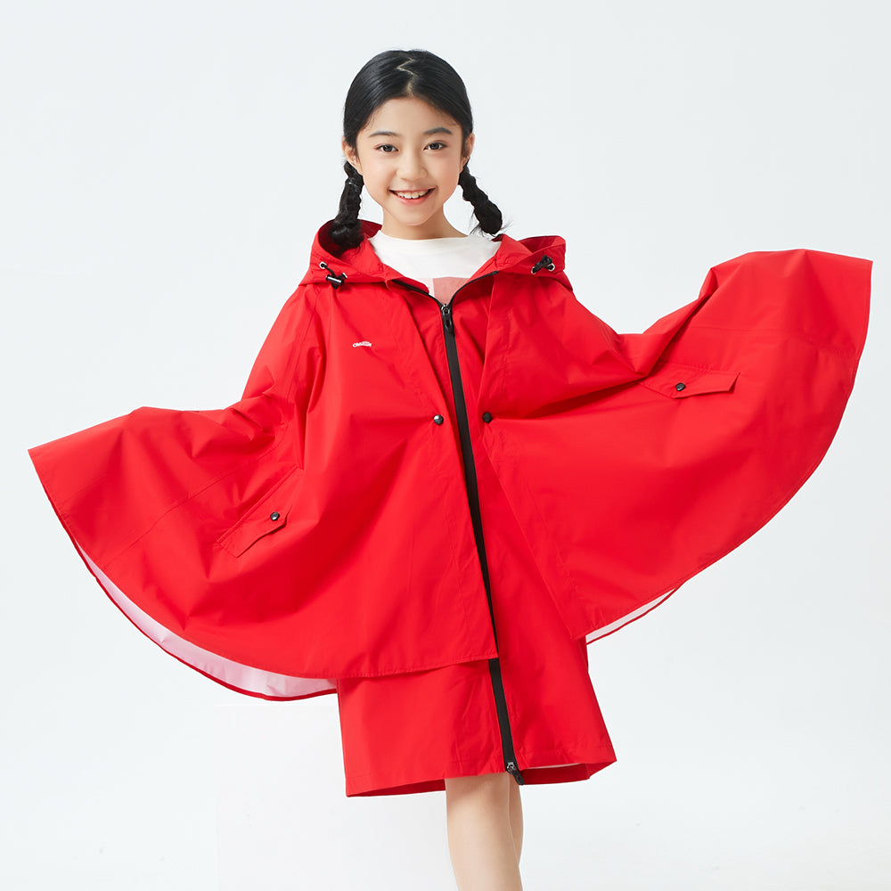 Kid's Raincoat Poncho Toddler Rain Jacket Waterproof Hoodie
