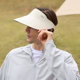 US Stock Women's Visor Cap Dual-Sided Roll-up Foldable Sun Hat UPF 50+