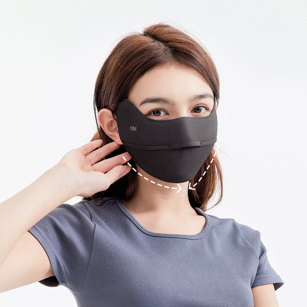 US Stock Cooling Breathable Face Mask Sun Protection UPF 50+ Face Covering