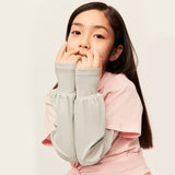 Kid's Loose Arm Sleeves with Thumb Hole Sun Protection UPF50+ Athletic Arm Covers
