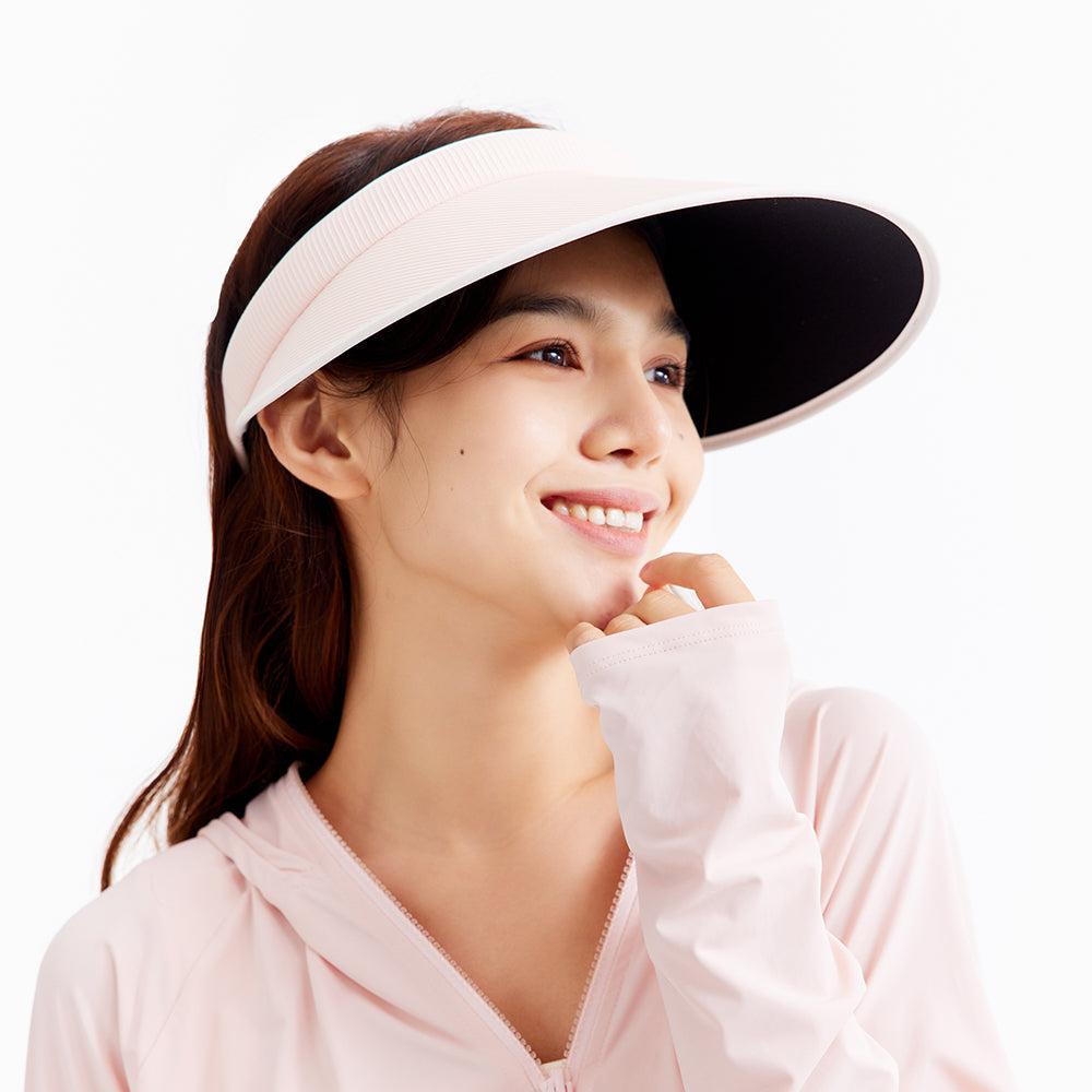 Women's Wide Brim Sun Visor Hat Empty Top Sun Cap UPF50+
