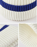 US Stock Women's Winter Contract Color Heated Knit Hat