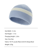 US Stock Women's Winter Contract Color Heated Knit Hat