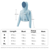 Women's Quick Dry Cropped Hoodie Sun Protection Jacket UPF50+