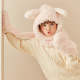 Kid's 3-in-1 Multi-Functional Hoodie Hat/Scarf/Gloves Set