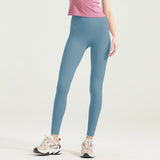 US Stock High-Waist Leggings Anti-Chafing Seams Ankle Sports Yoga Pants
