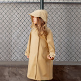US Stock Kids Waterproof Jacket Hooded Raincoat Rain Wear for Girls Boys Age 4-11 Years