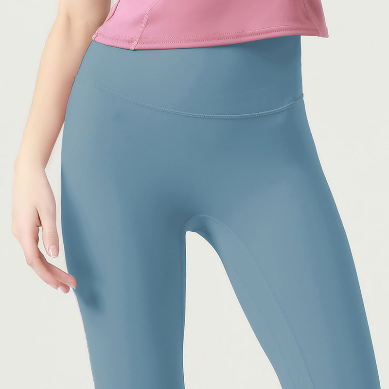 US Stock High-Waist Leggings Anti-Chafing Seams Ankle Sports Yoga Pants
