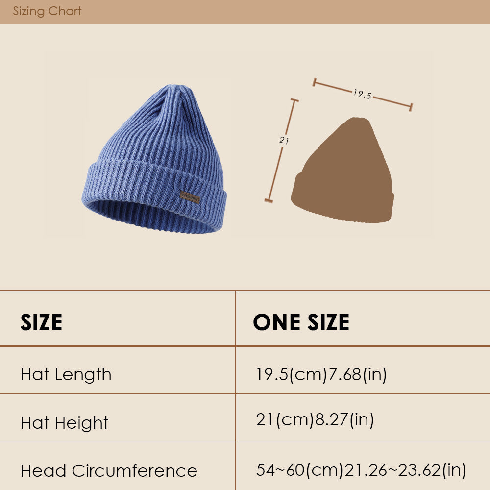 Women's Winter Sheep Wool Heated Knit Hat
