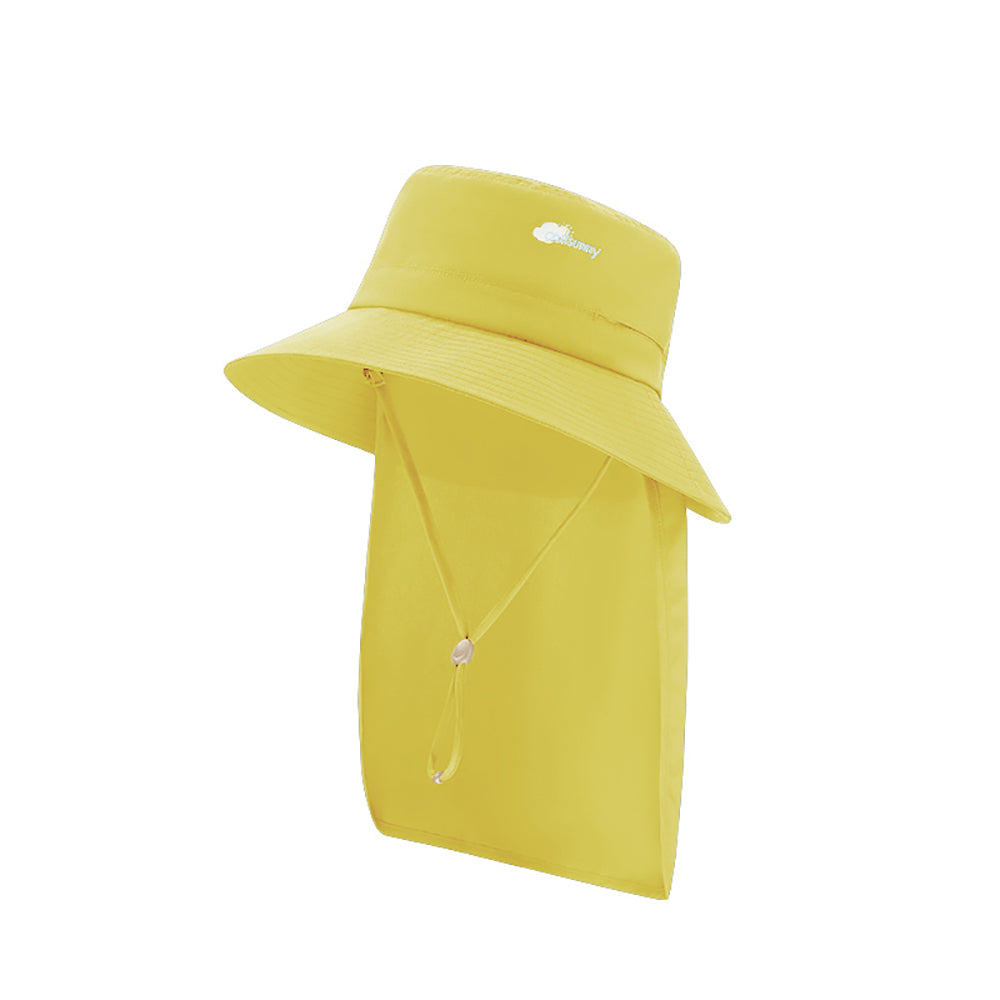 Kid's Sun-protective Bucket Hat with Neck Flap UPF 50+