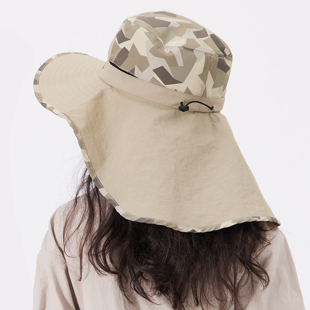 Kid’s Bucket Hat with Neck Flap and Strap UPF 50+