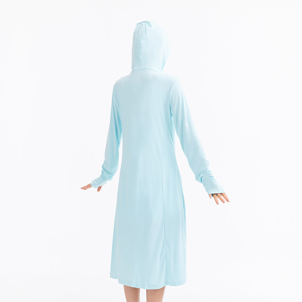 Women's Sun Protection Hoodie Mid-Long Dress UPF 50+ Jacket