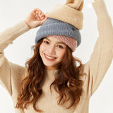 US Stock  Winter Warm Beanie Cap Wool Heated Knit Hat