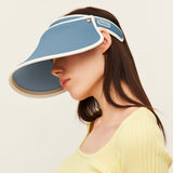 Women's Visor Hat UV Protection Wide Brim Adjustable Face Sheild UPF 50+