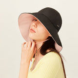 Women's Double-sided Sun Protection Bucket Hat