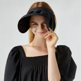 Sun Protection Wide Brim Foldable Hats Roll-Up Headband Visor UPF 50+